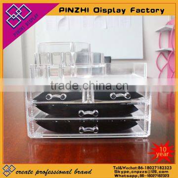 Acrylic cosmetic organizer home storage organization acrylic makeup organizer for sale