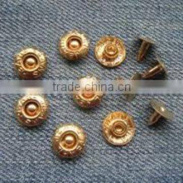 brass garment rivet