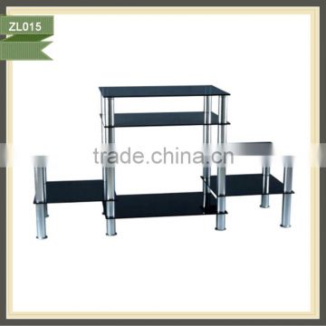 Modern Tempered Glass Entertainment Unit Glass TV Unit ZL015