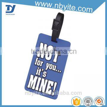 Tag Type and PVC Material airplane shape Luggage tag