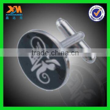 custom engraved logo metal cufflinks China factory