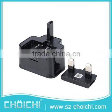 2016 fashionable black 100% original wholesale mini usb wall charger for samsung