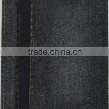 95%cotton5%polyester black denim fabric 11oz