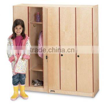 Golden small children clothes storage cabinet with mirror/metal kids toy cabinet