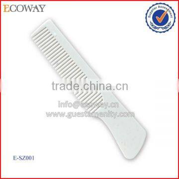 disposable general bathroom products comb white plastic hair comb