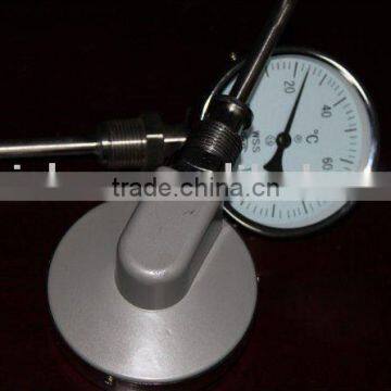 WSS Series Bottom ConnectionThermometer Bimetal Pipe Thermometer