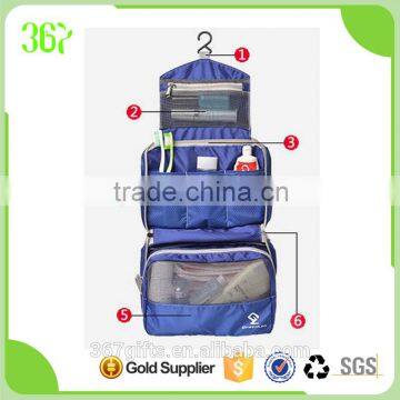 Multi-fonction Waterproof Candy Colour Make up Nylon Cosmetic Bag Ladies Toilet Bag photo-5