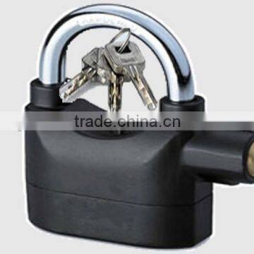 Fashion Style Black Water Proof Alarm Padlock