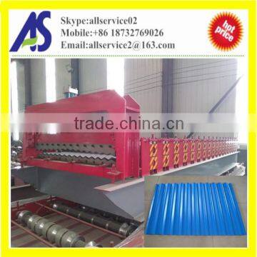 1120 aluminium corrugated roof machine