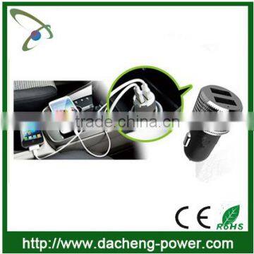 5V 3.1A Car Battery Usb Charger for Iphone/Ipad/Samsung With 2USB Output Ports
