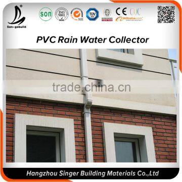 Hangzhou Factory PVC Rain Gutter, Plastic Material 5.2 Inch Rectangular Gutter photo-6