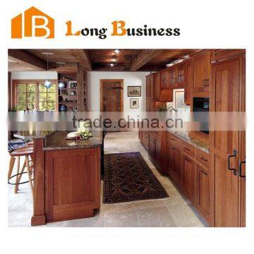 LB-JL1240 Indian Walnut Solid Wood Kitchen Cabinet