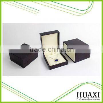 2016 Huaxin Wood Leather Necklace Jewelry Velvet Box Drawer Box