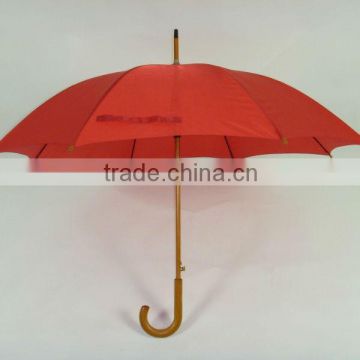 23" cute red color silk screen straight pongee umbrella                        
                                                Quality Choice