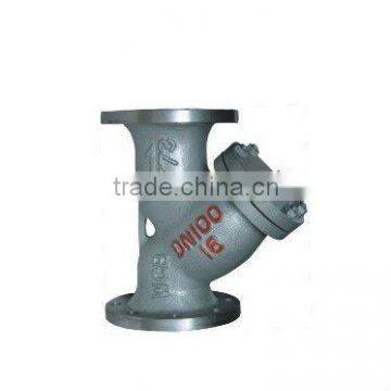 stainless steel DN 125 flange connection Y type filter