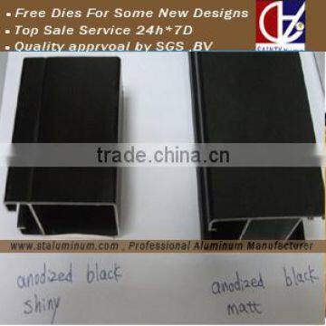 Nepal anodised black aluminum profiles