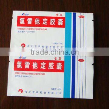 BOPP/pearlized film Medicine Plastic Packaging bag