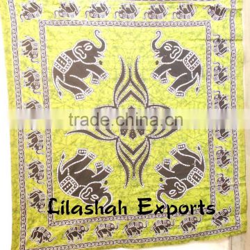 517 Cotton Bedspread indian tapestry Bedsheet decoration home wall curtain sanganeri print jaipur sanganer print rideau tenture