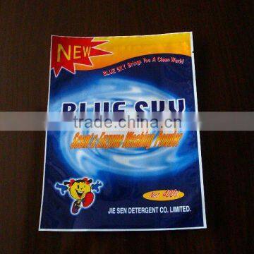 Hot sell three side seal washing detergent powder bags