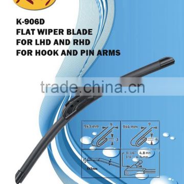 K-906D Curved Windshield Wiper Blade, Reflex Windshield Wiper Blade for Hook and Pin Arm