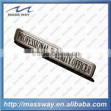 customized fashion hotel printing magnetic custom metal name badge