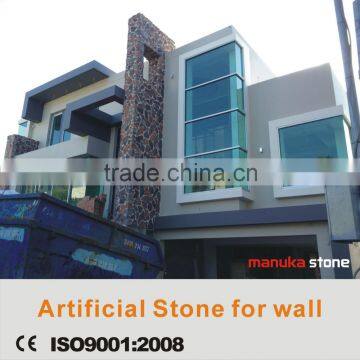 China artificial stone faux exterior and interior culture wall face stone