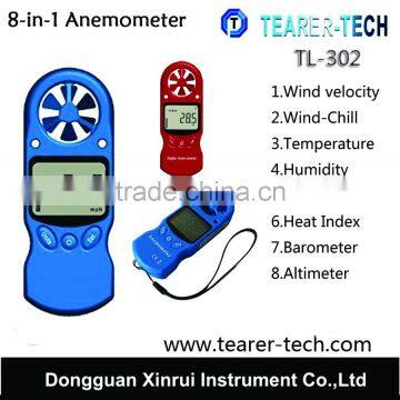 Hotsale! OEM High Quality 8-in-1 Digital Anemometer With Barometer 8-in-1 for Home and Industrial Wholesale in Bulk Price