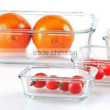 High quality glass stackable food storage containers