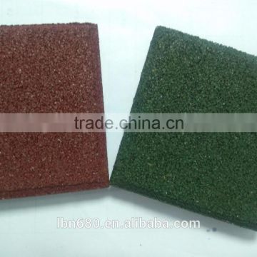 rubber flooring used playground tiles 500*500*15mm