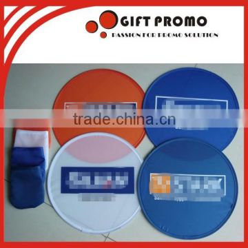 Promotional Round Nylon Fabric Foldable Frisbee