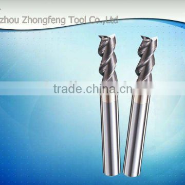 Carbide end milling cutter processing aluminum alloy