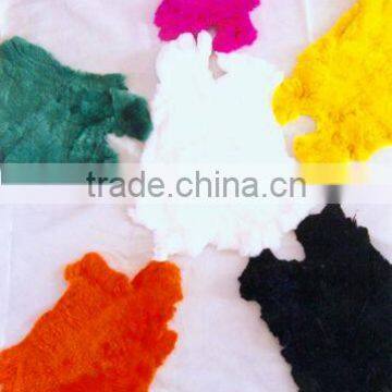 High quality dyed rex rabbit fur pelt or skin