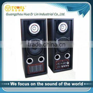 new product 2.0 active professional mini speaker with usb/sd/mic input professional speaker factory