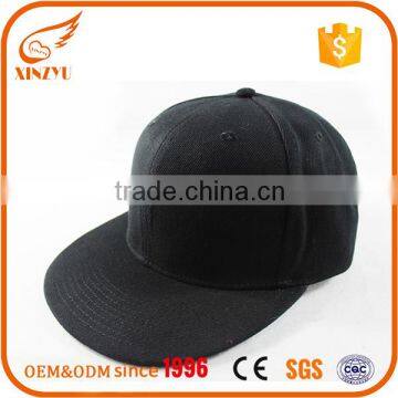 wholesale promotion black blank cordouroy flat brim 5 panel snapback cap/hat