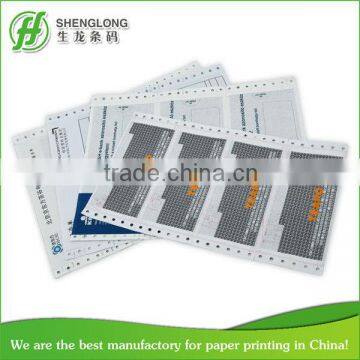 Salary payslip continuous form printing service