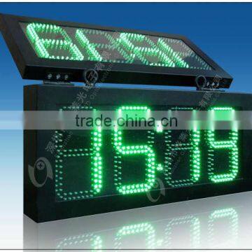 led digital clock & temperature display