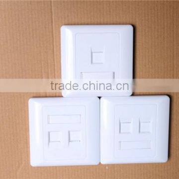 rj45 rj11 faceplate singel/double network wall outlet