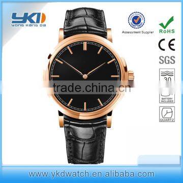 Costume 316L stainless steel case& skagen sapphire crystal watch crocodile pattern Italy leather skagen watch