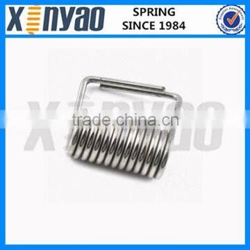 Zinc plated torsion spring from oem spring manufacturer