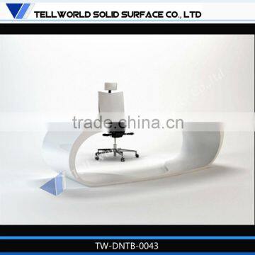 Top quality solid surface/artificial stone circular office desk