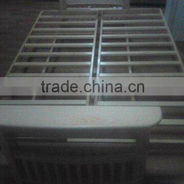 Solid Wood Futon Frame Sofa Bed for Living Room Furniture photo-3