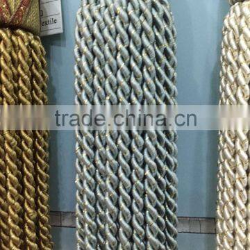 Rayon Fabric Bullion Fringe Tassel Type Decoration Tassel With Golden Yarn photo-3