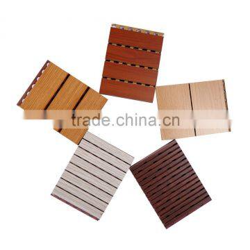 High Quality Groove Wooden Acoustic Panel for Wall Decoration photo-3