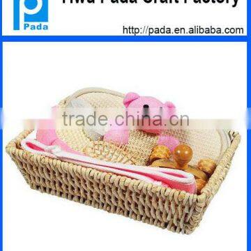 luxury bath gift set in wood basket