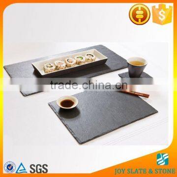 Black slate tableware microwave dinner plate