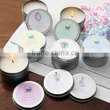 outdoor tin candles/travel candle can scented candle can