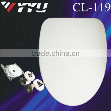 CL119 UF Toilet Seats; PP Material Soft Close Sanitary Ware Toilet Seat Elongate Toilet Sets