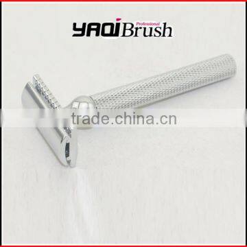 high quality silver double edge safety shaver razor for men