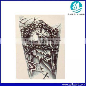 High Quality Waterproof Nordic Old Clock Temporary Tattoo Body Tattoo Sticker Arm Leg Art Stickers Removable photo-2