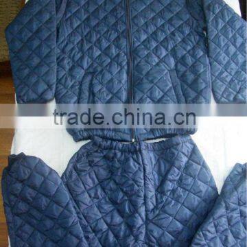 Blue Mens Breathable Cotton for Winter Coverall Separated Workwear Uniform Jackets